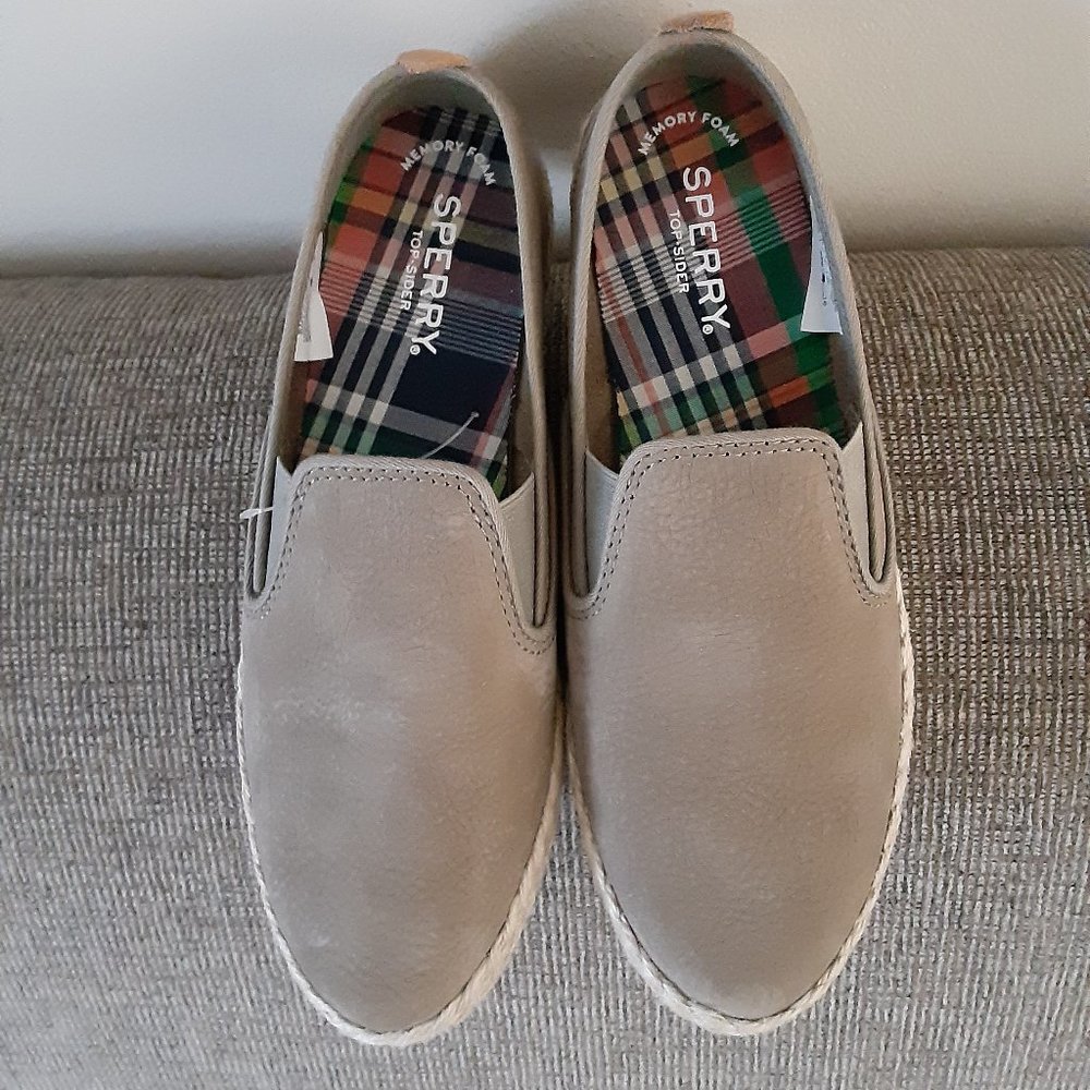 Sperry Suede Slipons NWOT